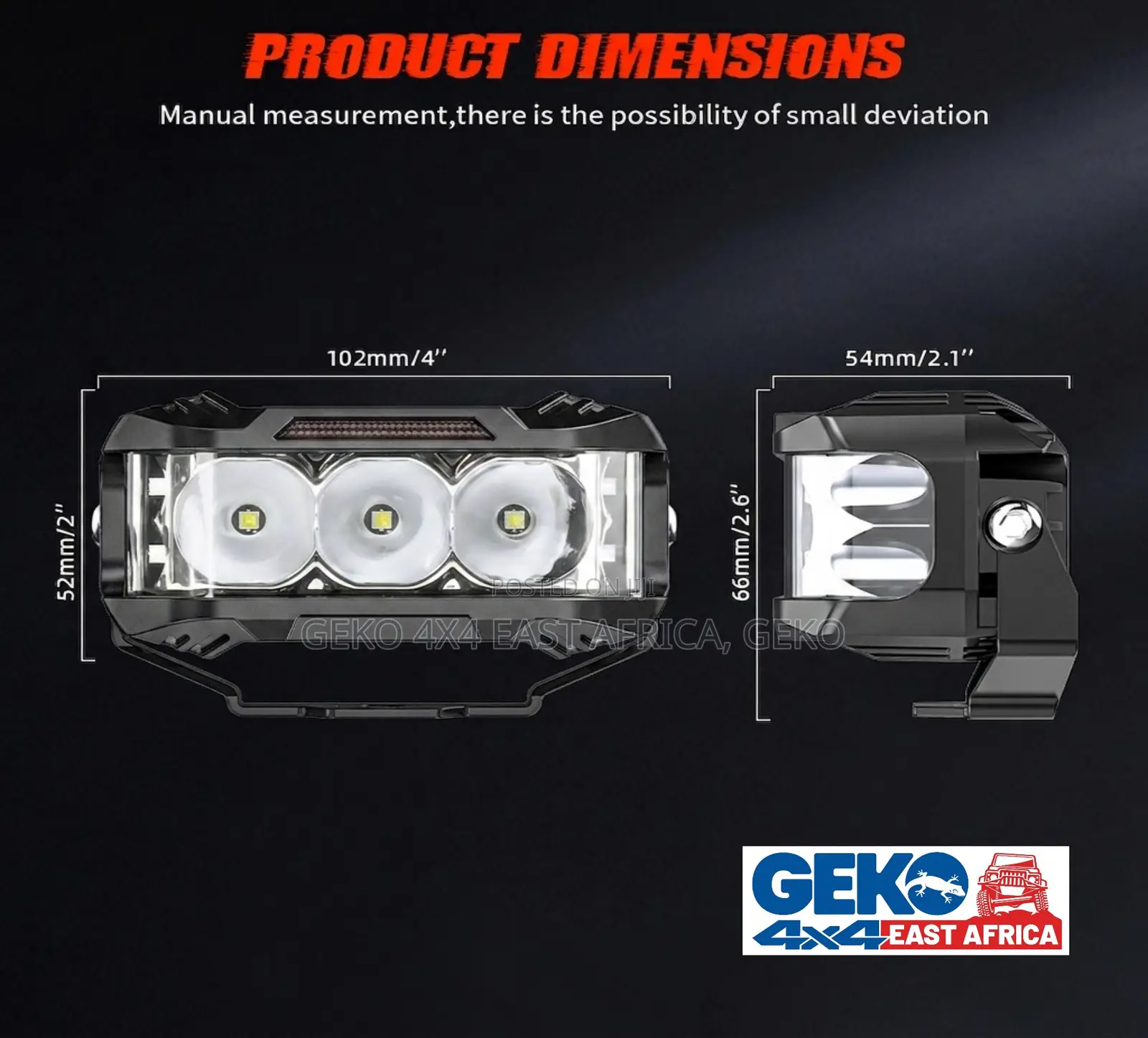 Spot Beam Side Shooter DRL 70w 4 Inch
