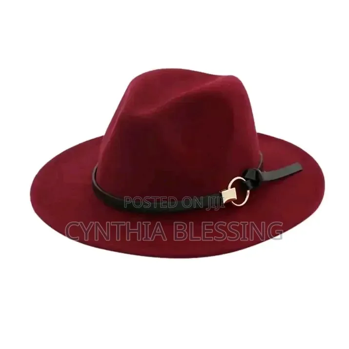 Fashion Fedora Hat _Maroon