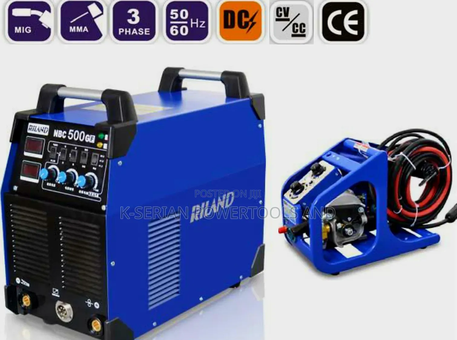 Industrial 3 Phase 500am Mig/Mma Welder/ Riland Mig 500