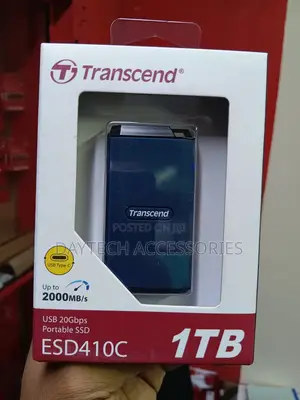 Transcend Esd410c Portable Ssd With 1tb Of Storage Capacity.