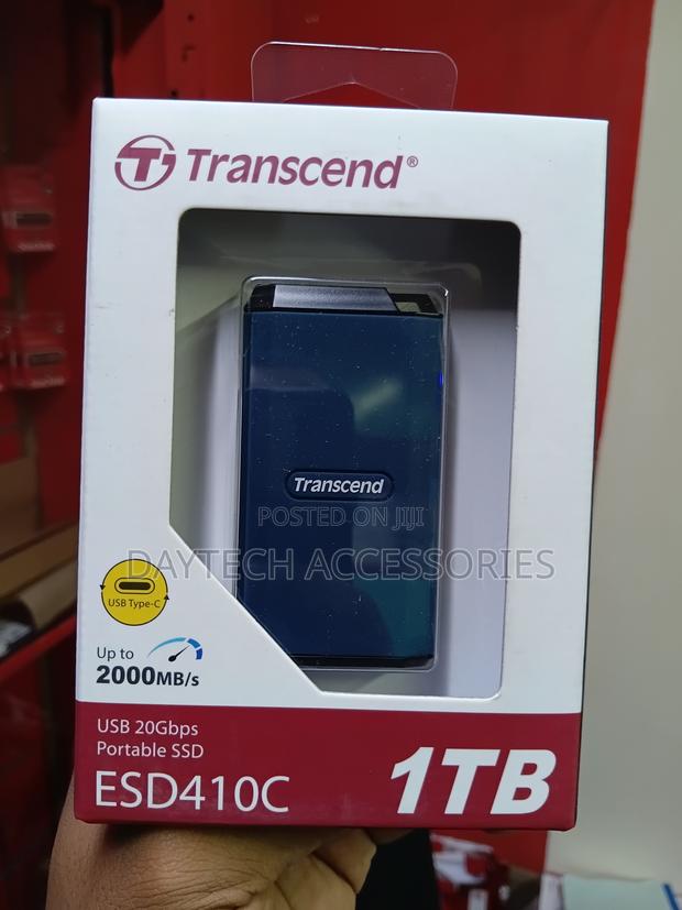 Transcend Esd410c Portable Ssd With 1tb Of Storage Capacity.