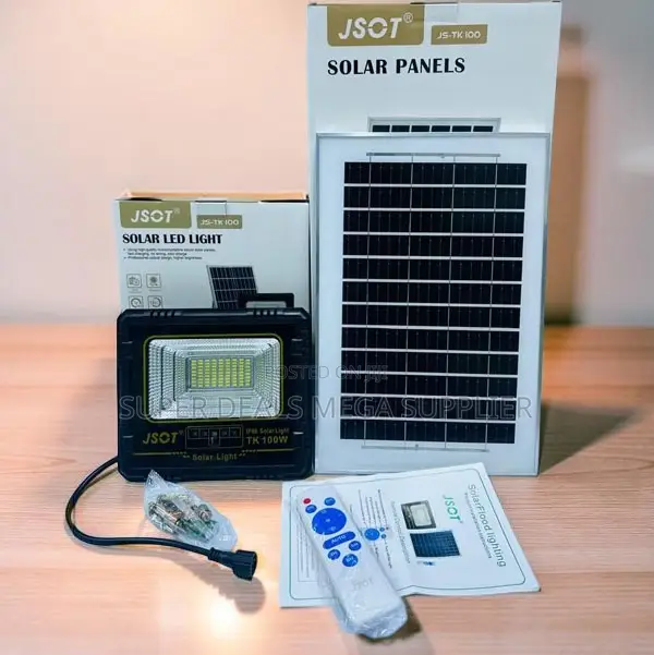 Maintenance-Free 100w Watts Outdoor Security Led Solar Flood Light