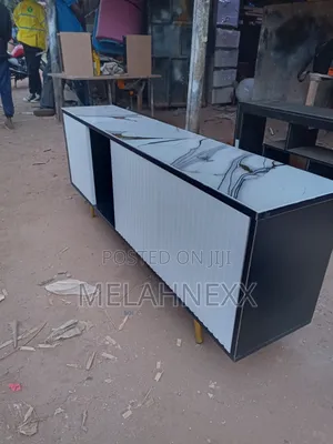 Marble Top Black Tv Stand