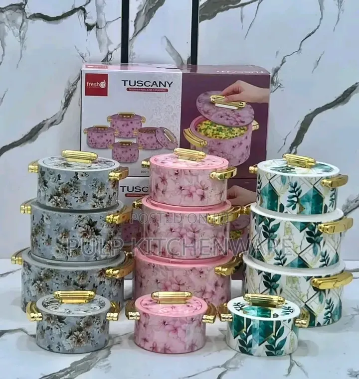 Tuscany Designer Insulated Casserole Set