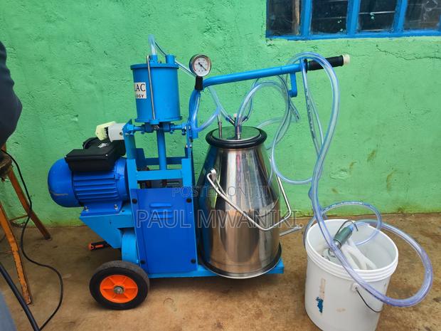 Heavy Duty Single Bucket Milking Machine – Brand New - main view