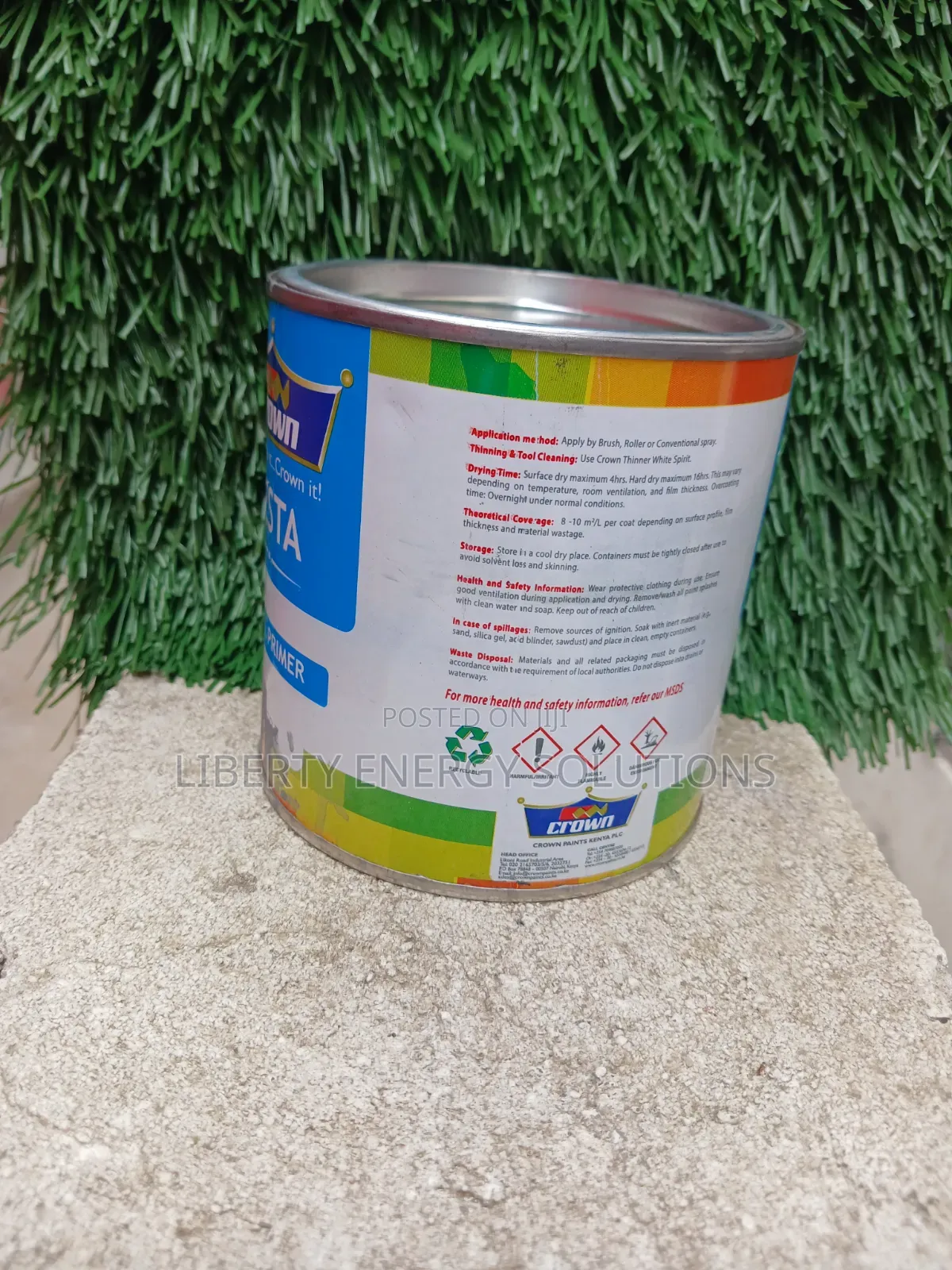 Crown Vesta Regal Grey Oxide Primer 1litre