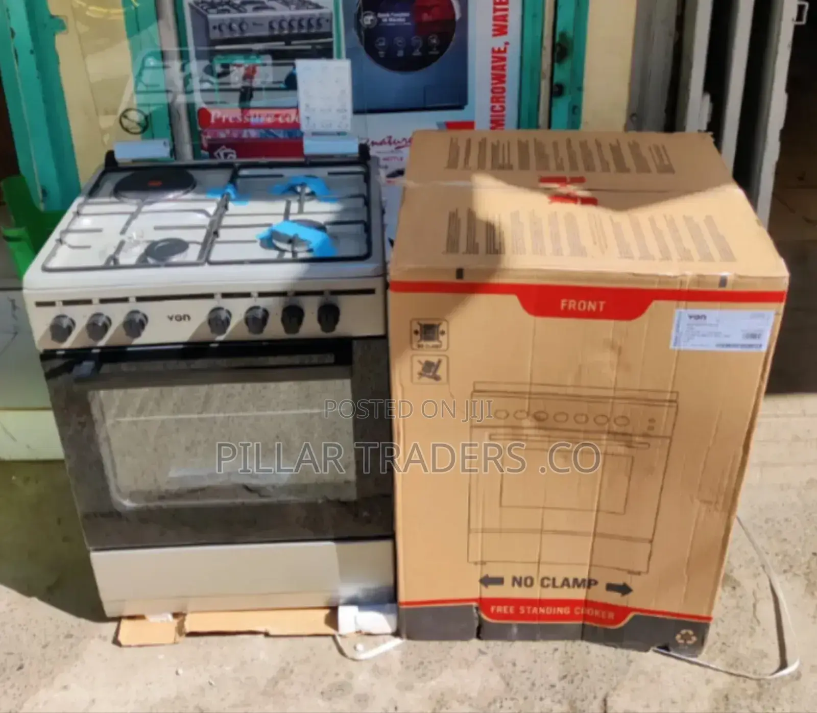 Von 3 Gas + 1 Electric Free Standing Cooker – 50×60 Cm