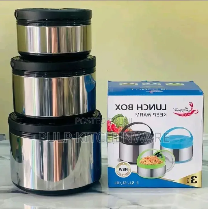 Jingyifa 3pieces Stainless Steel Thermal Lunch Box