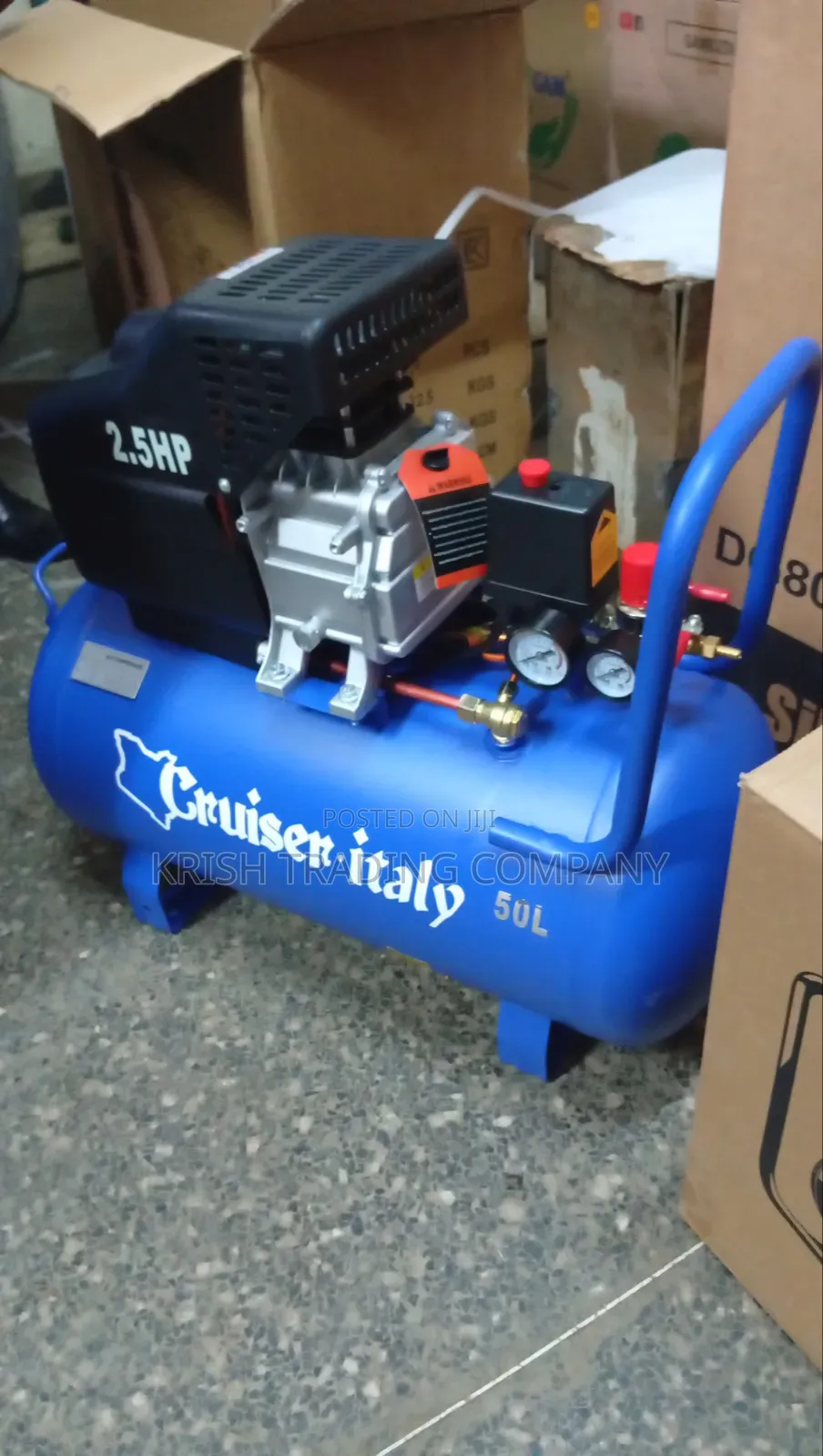 50l Cruise Italy 2.5hp Air Compressor | Heavy Duty Electric Compressor