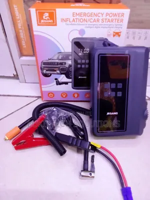 Powerful Car Jumpstarter With Tire Inflator and Torch for Emergencies
