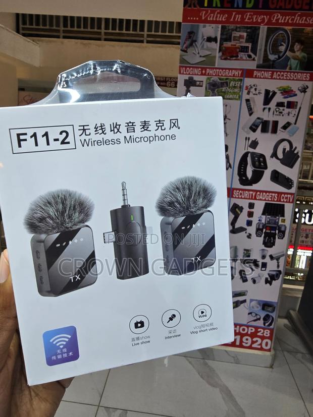 F11-2 Wireless Microphone, Dual Wireless Microphone, - thumbnail 3