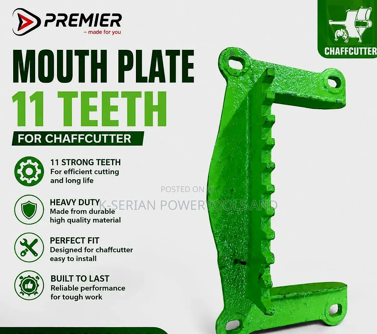 Mouth Plate 11 Teeth