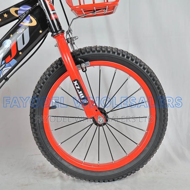 Black Red Xziu Kids Bike With Basket