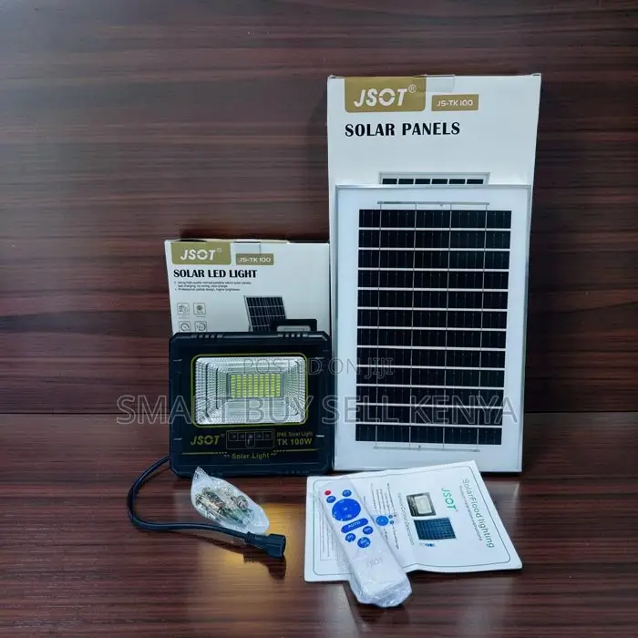 Automatic 100w Watts Outdoor Security Led Solar Flood Light