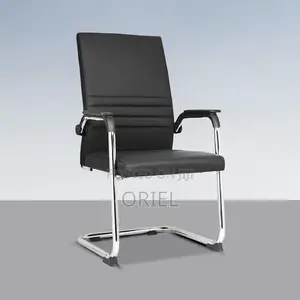 Office Chair : Visitor Waiting Leather Padded Chair.