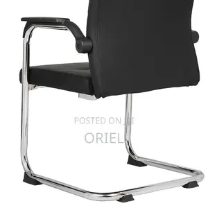 Office Chair : Visitor Waiting Leather Padded Chair.