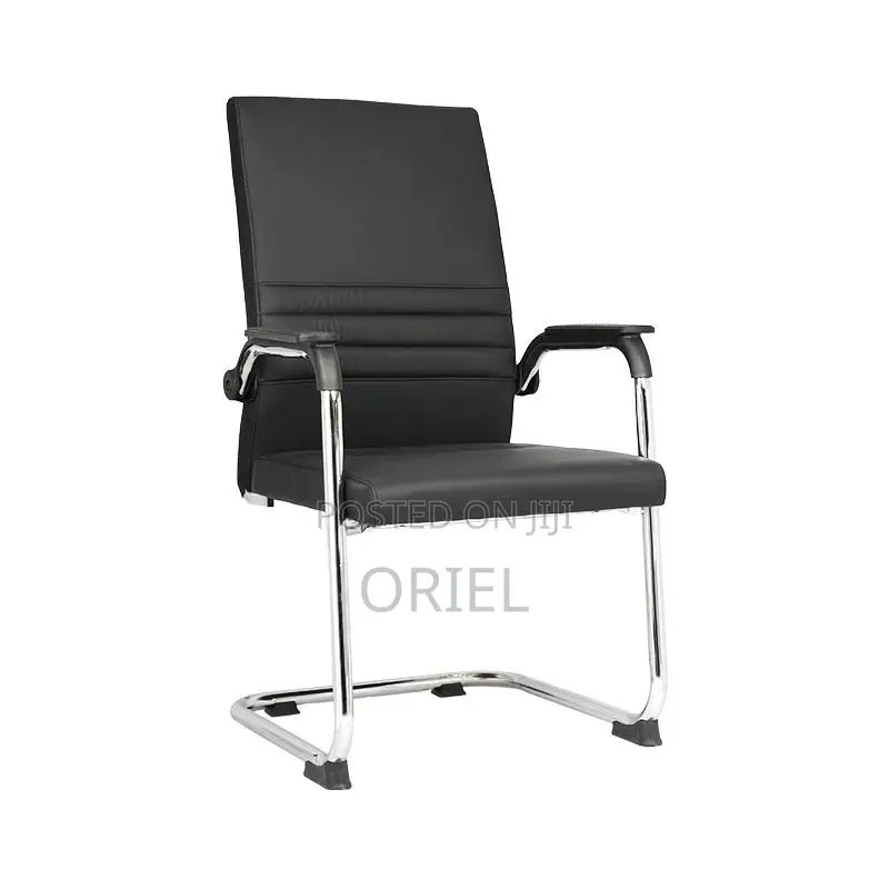 Office Chair : Visitor Waiting Leather Padded Chair.