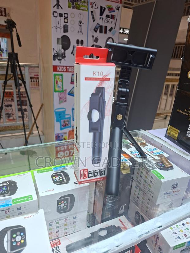 Selfie Stick With Bluetooth Remote and Tripod Stand - thumbnail 2