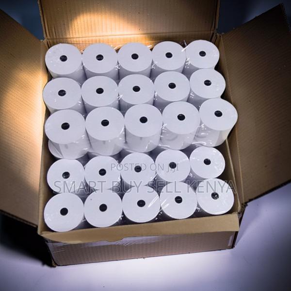 Business Ready 50 Pieces 80mm By 80mm By 13mm Thermal Paper Rolls - main view
