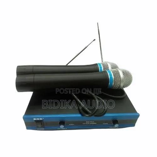BNK Bk-701 VHF 2 Channel Professional Wireless Microphone Set - main view