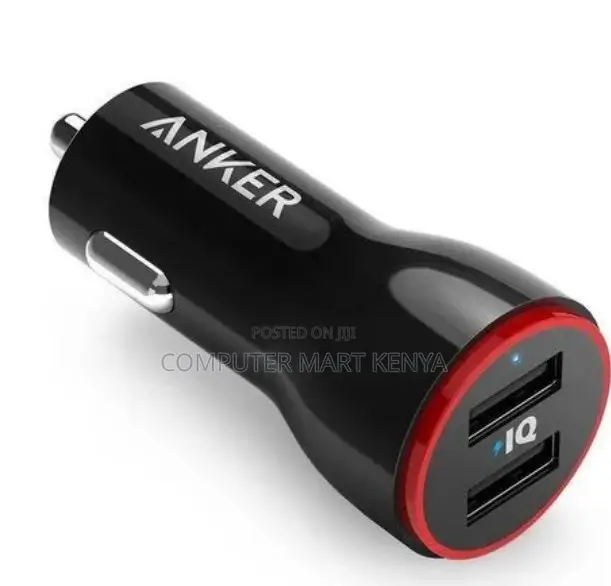 Anker Powerdrive 2 24w 2-Port Car Charger (Black)