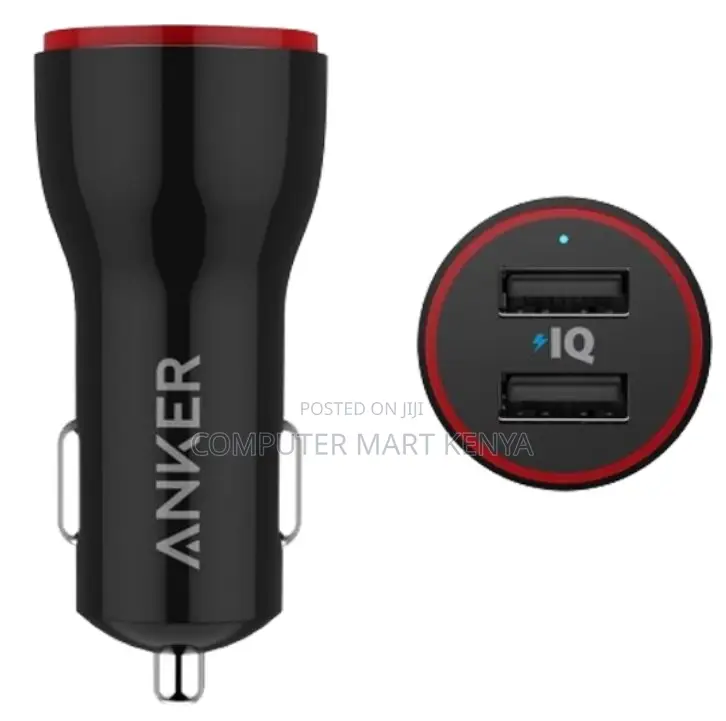 Anker Powerdrive 2 24w 2-Port Car Charger (Black)