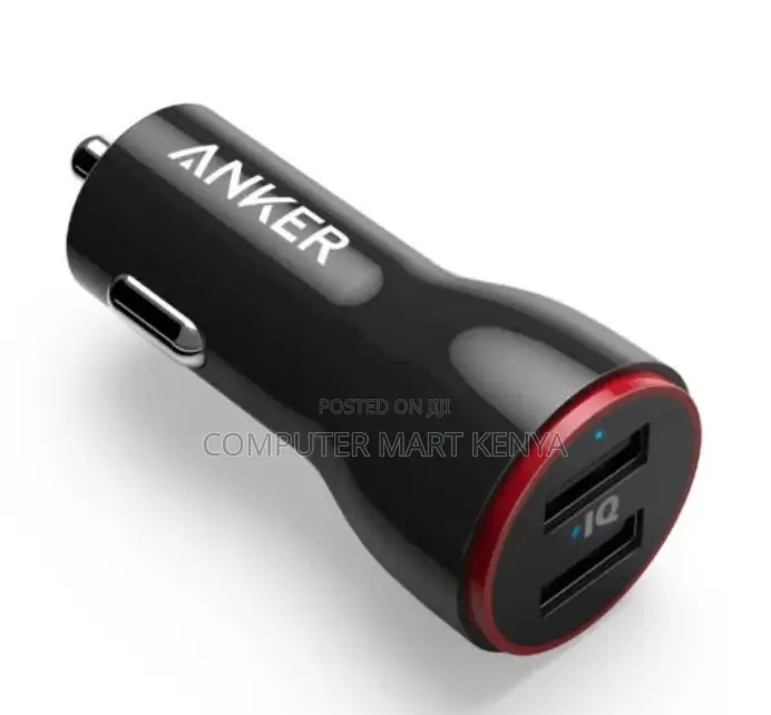 Anker Powerdrive 2 24w 2-Port Car Charger (Black)