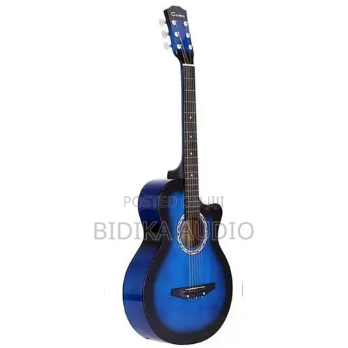 Size 38 Acoustic Medium Size 6 Stringed Box Guitar - Blue