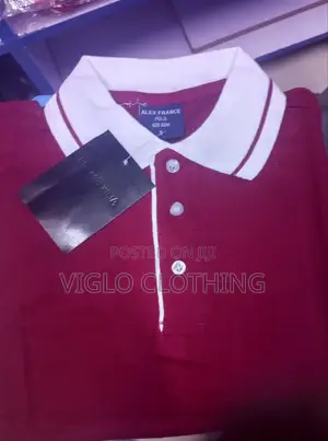 Maroon Body Collar White Poloshirts