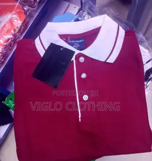 Maroon Body Collar White Poloshirts