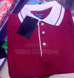 Maroon Body Collar White Poloshirts