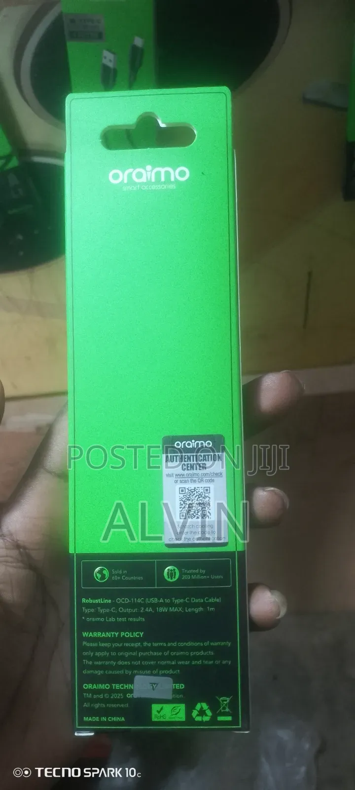Oraimo Cable