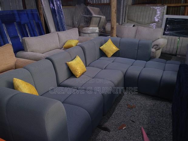 7-Seater L-Shaped Sofa – Bubble Design Luxury - thumbnail 2