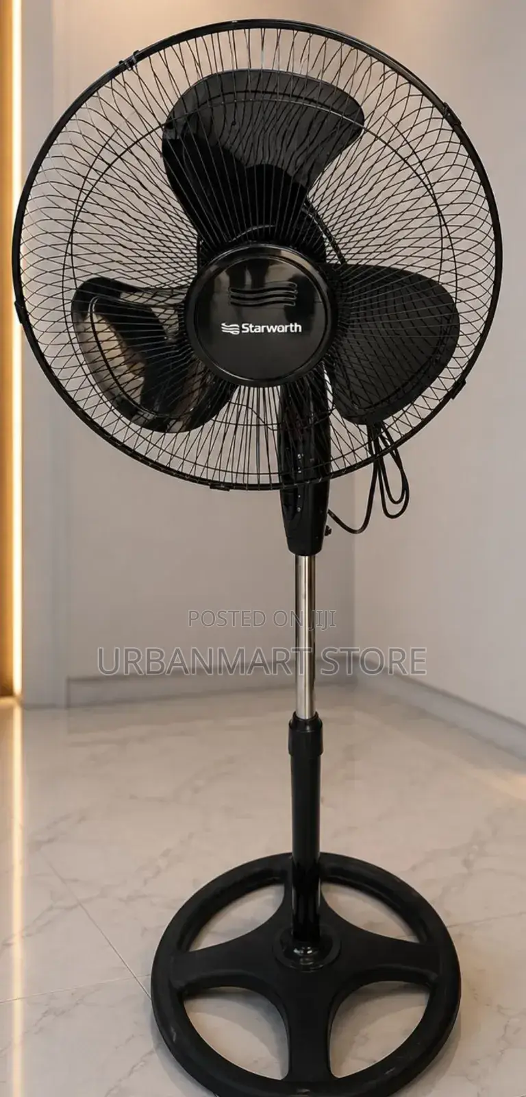 Starworth 16" Stand Fan With Stable Round Base