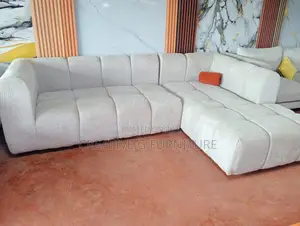 6-Seater L-Shaped Sofa – Permanent Back Support