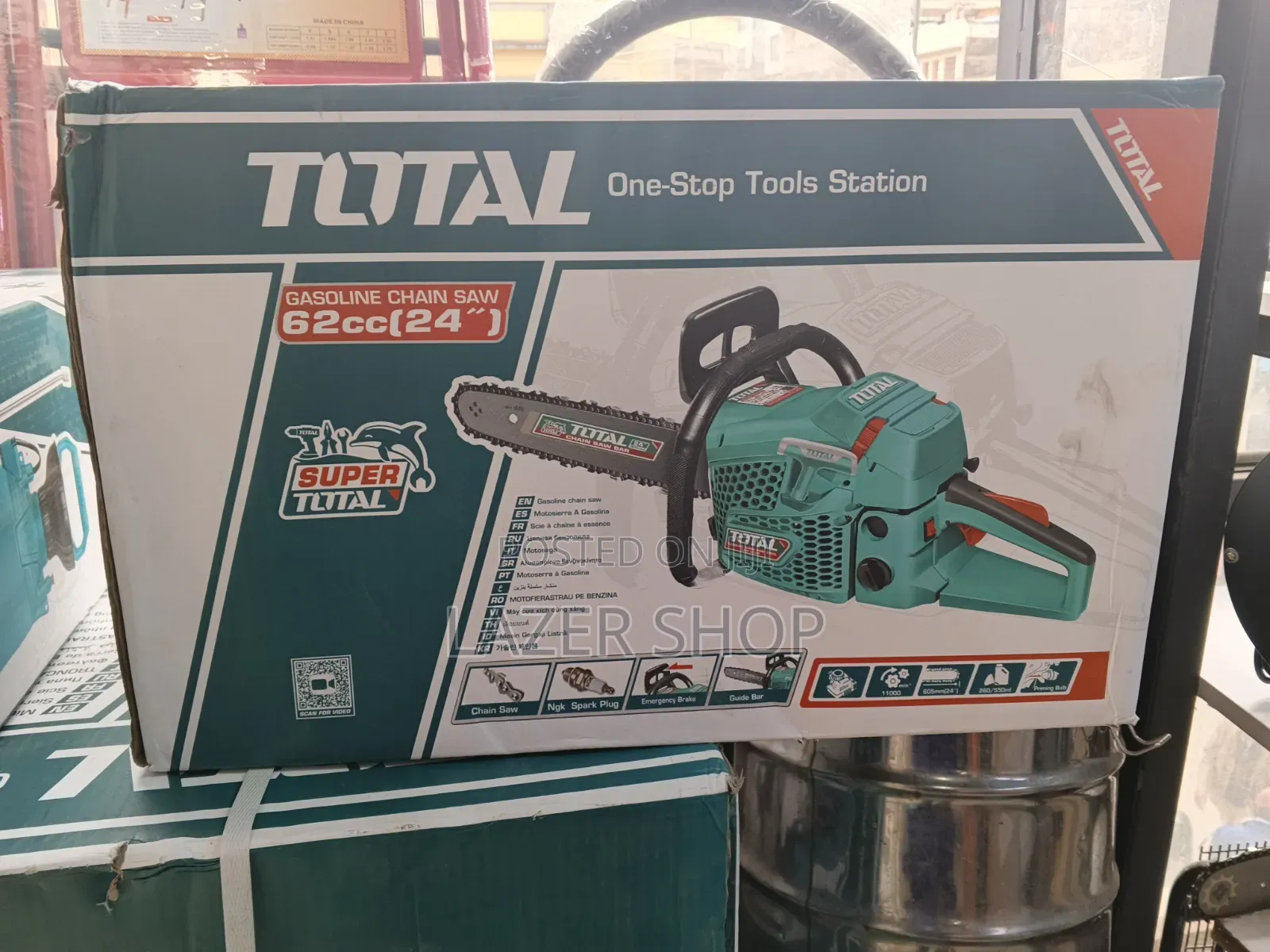 Total Gasoline Chainsaw 62cc