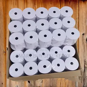 High Sensitivity 50 Pieces 80mm By 80mm By 13mm Thermal Paper Rolls
