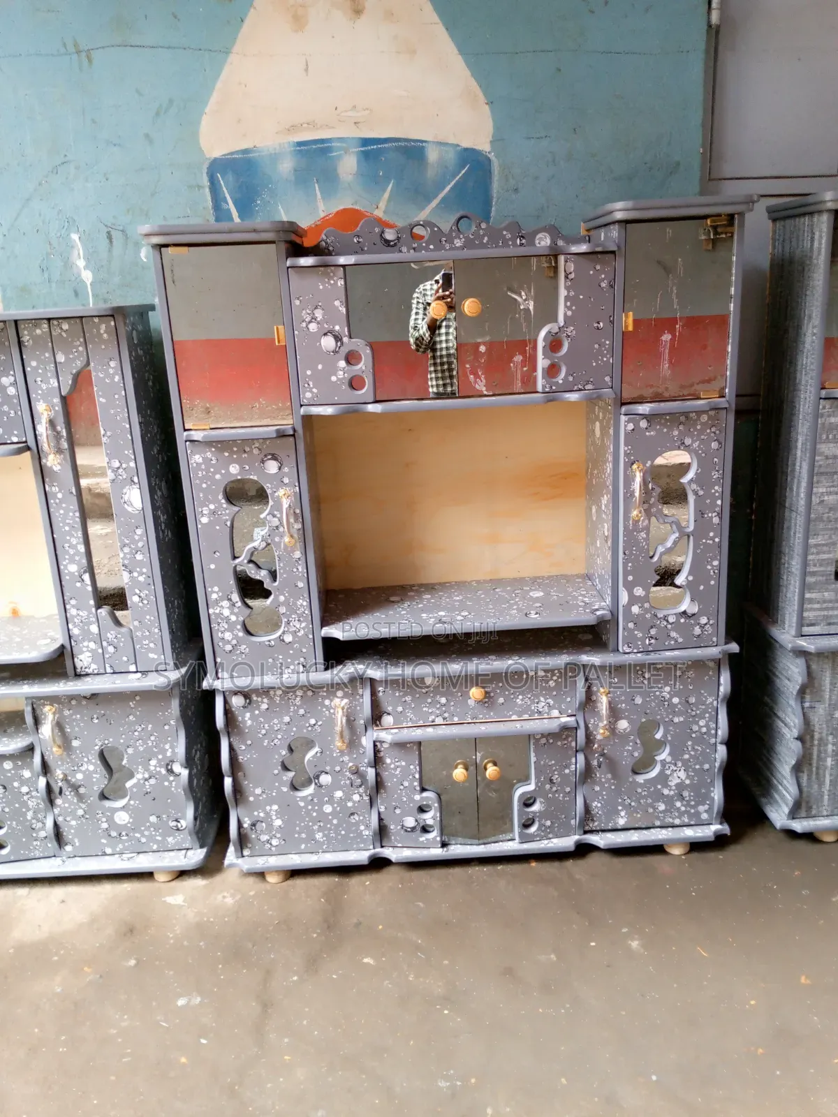 Wall Unit -Shelving Units , 32 Inch Tv Framed