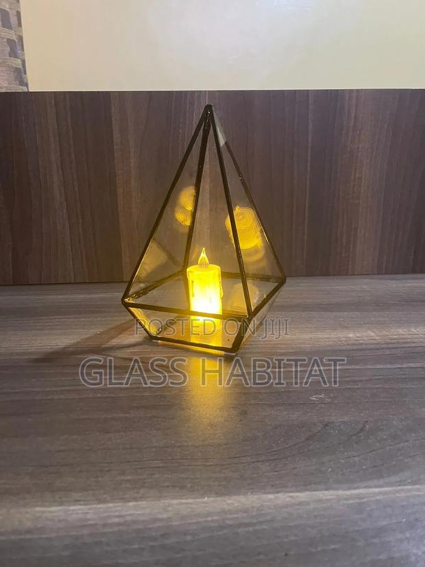 Modern Pyramid Candle Holders - main view