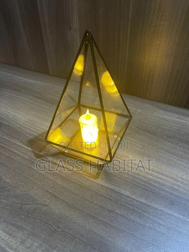 Modern Pyramid Candle Holders - thumbnail 2