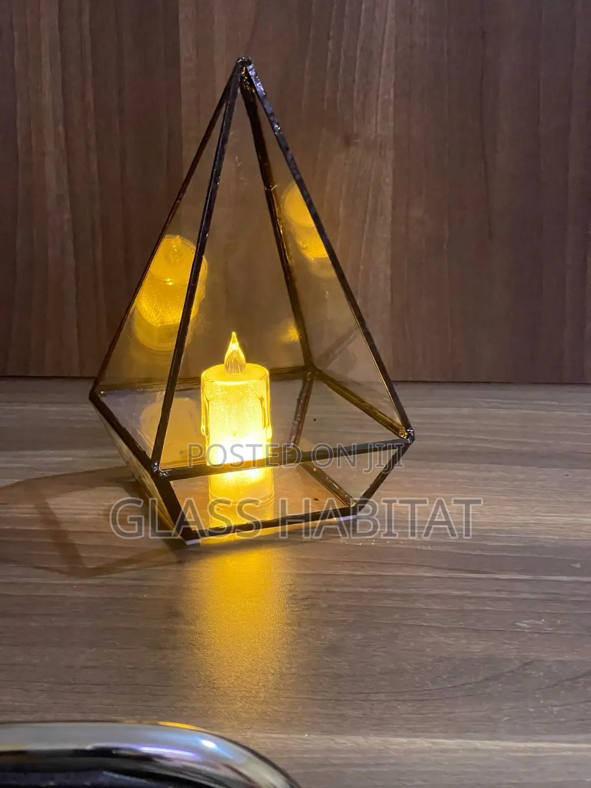 Modern Pyramid Candle Holders