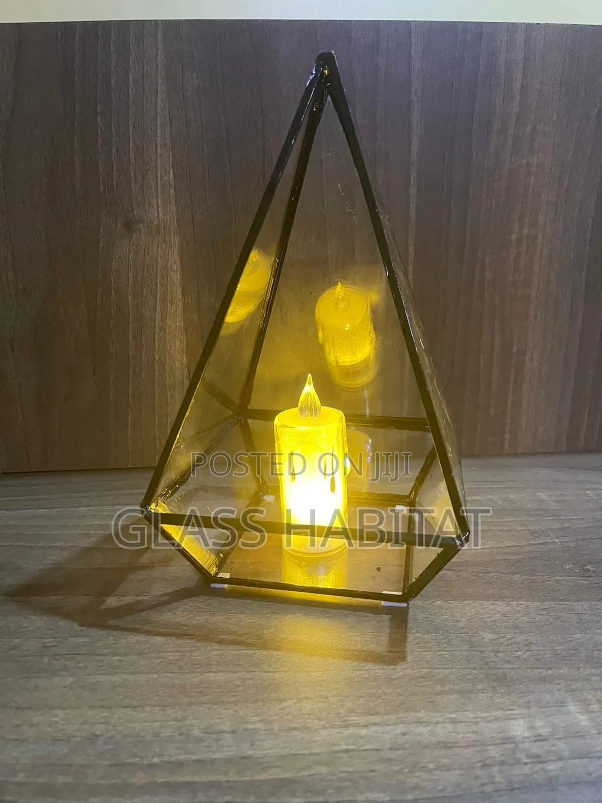 Modern Pyramid Candle Holders