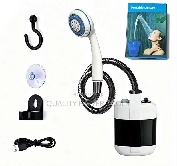 Rechargeable Portable Outdoor Shower- Battery Powered Pump