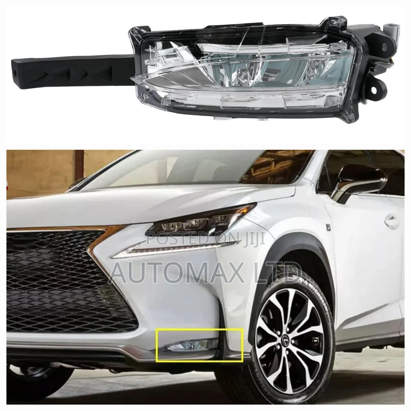 Left Led Fog Light for Yr2015-2017 Lexus Nx200t Nx300 W/ F Sport