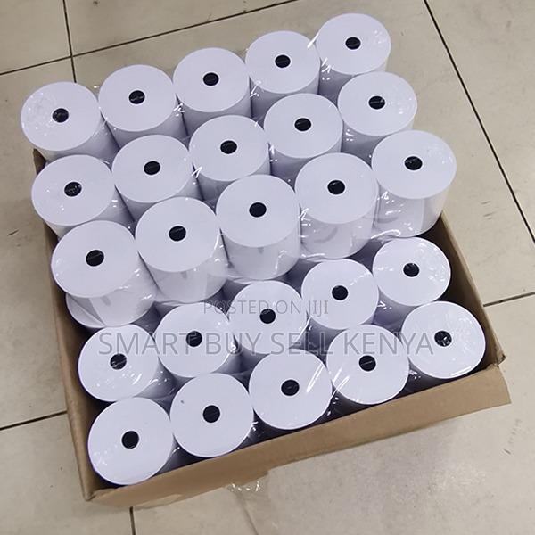 Crisp Output 50 Pieces 80mm by 80mm by 13mm Thermal Paper Rolls
