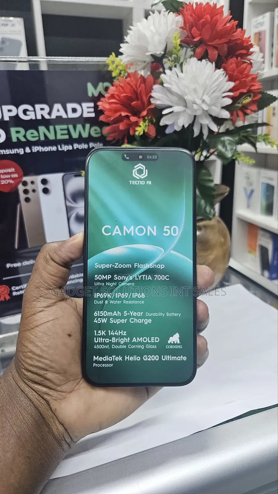 New Tecno Camon 50 256 GB Black