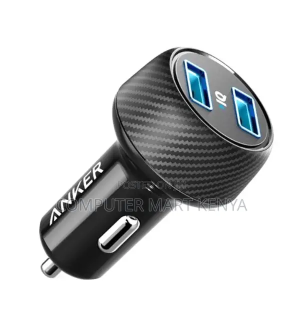 Anker Powerdrive 2 Elite With Lightning Connector Black (Car)