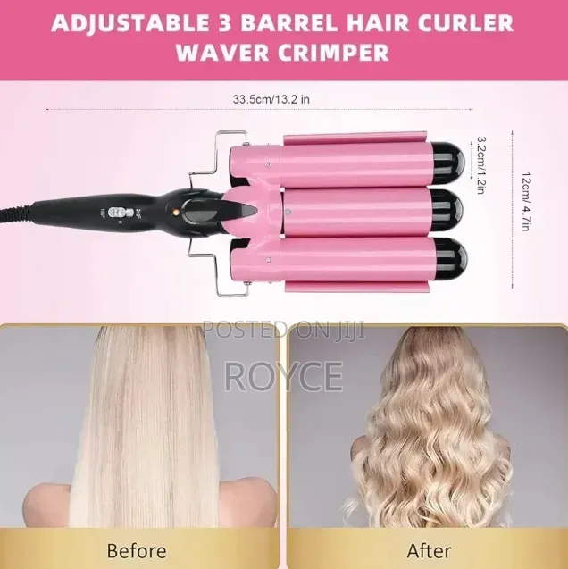 Ceramic 3 Barrel Hair Curler