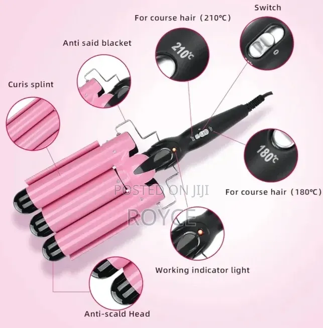 Ceramic 3 Barrel Hair Curler