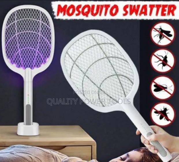 2-in-1 Electric Mosquito Swatter That Functions As Both A Handhelds